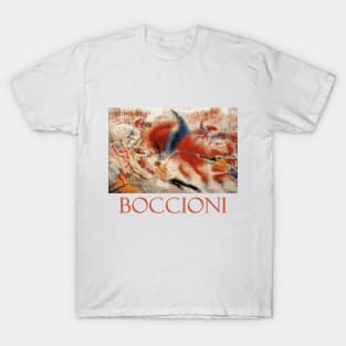 The City Rises (1910) by Umberto Boccioni T-Shirt